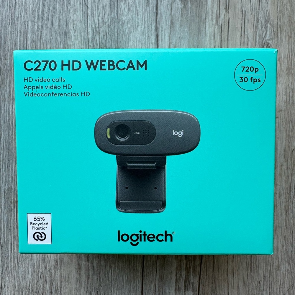 Logitech C270 Web Camera - HD Video Calls 720p 30fps New!